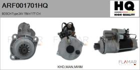 HQ ARF001701HQ - ARR NUEVO BOSCH Type 24V 15kW 17T CW