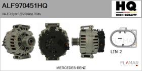 HQ ALF970451HQ - Alternador