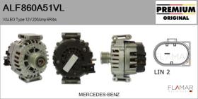 VALEO ALF860A51VL - Alternador