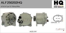HQ ALF250202HQ - Alternador