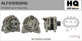 HQ ALF070353HQ - Alternador