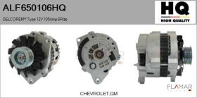 HQ ALF650106HQ - Alternador