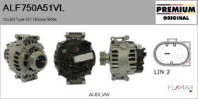 VALEO ALF750A51VL - Alternador