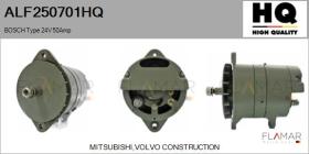 HQ ALF250701HQ - Alternador