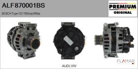 BOSCH ALF870001BS - Alternador