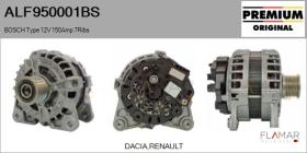BOSCH ALF950001BS - Alternador