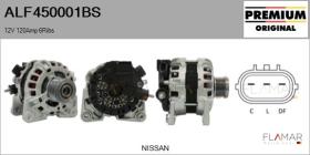 BOSCH ALF450001BS - Alternador