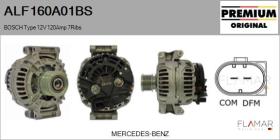 BOSCH ALF160A01BS - Alternador BOSCH Type 12V 120Amp PFR7