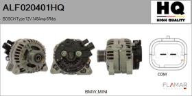 HQ ALF020401HQ - Alternador BOSCH Type 12V 145Amp PFR6