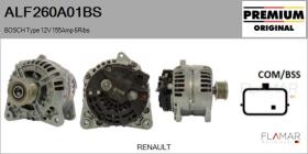 BOSCH ALF260A01BS - Alternador BOSCH Type 12V 155Amp PFR6
