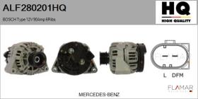 HQ ALF280201HQ - Alternador BOSCH Type 12V 90Amp PR6