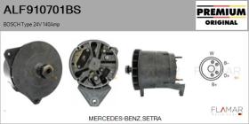 BOSCH ALF910701BS - Alternador BOSCH Type 24V 140Amp