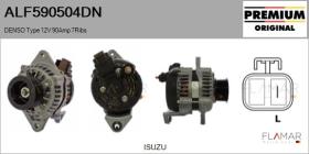 DENSO ALF590504DN - Alternador DENSO Type 12V 90Amp PR7