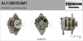 MITSUBISHI ALF280353MT - Alternador MITSUBISHI Type 12V 80Amp PV1
