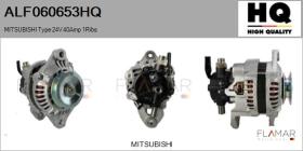 HQ ALF060653HQ - Alternador MITSUBISHI Type 24V 40Amp 1Ribs