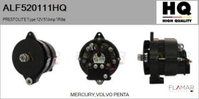 HQ ALF520111HQ - Alternador PRESTOLITE Type 12V 51Amp PV1