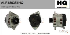 HQ ALF480351HQ - Alternador VALEO Type 12V 180Amp PR7