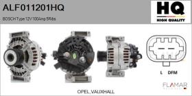 HQ ALF011201HQ - ALT NUEVO BOSCH Type 12V 100Amp