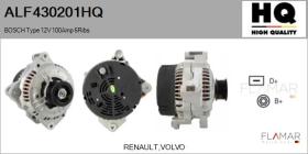 HQ ALF430201HQ - ALT NUEVO BOSCH Type 12V 100Amp PR6