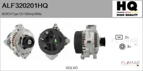 HQ ALF320201HQ - ALT NUEVO BOSCH Type 12V 100Amp PR6