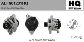 HQ ALF901201HQ - ALT NUEVO BOSCH Type 12V 105Amp PR5