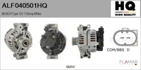 HQ ALF040501HQ - ALT NUEVO BOSCH Type 12V 110Amp PFR6