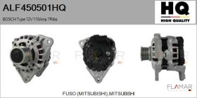 HQ ALF450501HQ - ALT NUEVO BOSCH Type 12V 110Amp PFR7