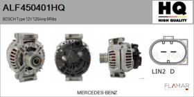 HQ ALF450401HQ - ALT NUEVO BOSCH Type 12V 120Amp PFR6