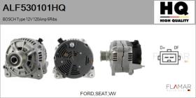 HQ ALF530101HQ - ALT NUEVO BOSCH Type 12V 120Amp PFR6