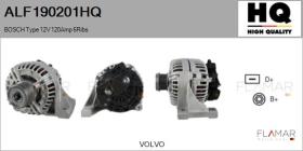 HQ ALF190201HQ - ALT NUEVO BOSCH Type 12V 120Amp PFR6
