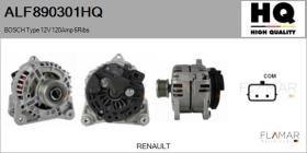 HQ ALF890301HQ - ALT NUEVO BOSCH Type 12V 120Amp PFR6