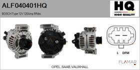 HQ ALF040401HQ - ALT NUEVO BOSCH Type 12V 120Amp PR5