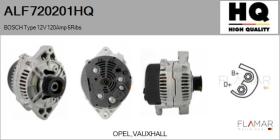 HQ ALF720201HQ - ALT NUEVO BOSCH Type 12V 120Amp PR6