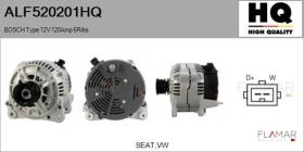 HQ ALF520201HQ - ALT NUEVO BOSCH Type 12V 120Amp PR6