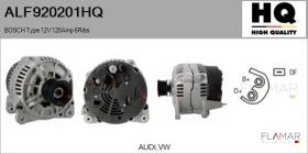 HQ ALF920201HQ - ALT NUEVO BOSCH Type 12V 120Amp PR6