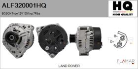 HQ ALF320001HQ - ALT NUEVO BOSCH Type 12V 130Amp PR7