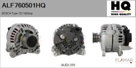 HQ ALF760501HQ - ALT NUEVO BOSCH Type 12V 140Amp