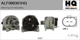 HQ ALF090301HQ - ALT NUEVO BOSCH Type 12V 140Amp PFR6