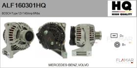 HQ ALF160301HQ - ALT NUEVO BOSCH Type 12V 140Amp PFR6