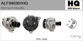 HQ ALF040301HQ - ALT NUEVO BOSCH Type 12V 140Amp PR6