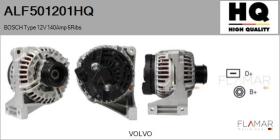 HQ ALF501201HQ - ALT NUEVO BOSCH Type 12V 140Amp PR6