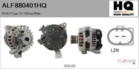 HQ ALF880401HQ - ALT NUEVO BOSCH Type 12V 150Amp PFR5