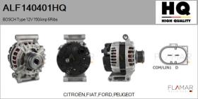HQ ALF140401HQ - ALT NUEVO BOSCH Type 12V 150Amp PFR6
