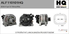 HQ ALF110101HQ - ALT NUEVO BOSCH Type 12V 150Amp PFR6