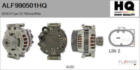 HQ ALF990501HQ - ALT NUEVO BOSCH Type 12V 150Amp PFR6