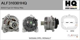 HQ ALF310301HQ - ALT NUEVO BOSCH Type 12V 150Amp PFR7