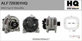 HQ ALF720301HQ - ALT NUEVO BOSCH Type 12V 150Amp PR6
