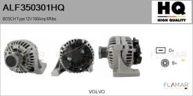 HQ ALF350301HQ - ALT NUEVO BOSCH Type 12V 160Amp PFR6