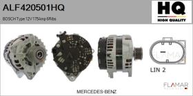 HQ ALF420501HQ - ALT NUEVO BOSCH Type 12V 175Amp PFR6