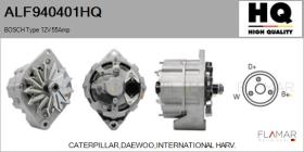 HQ ALF940401HQ - ALT NUEVO BOSCH Type 12V 55Amp